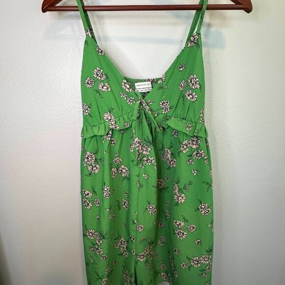 Urban Outfitters Mara Green Floral Romper - S - Picture 2 of 12